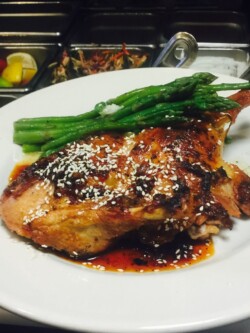 Chicken Marsala with Asparagus